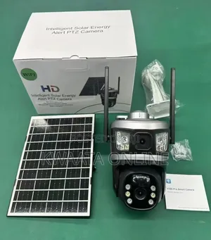 4G Sim Card WiFi Solar Outdoor CCTV Camera 2 Lens 3 Screen