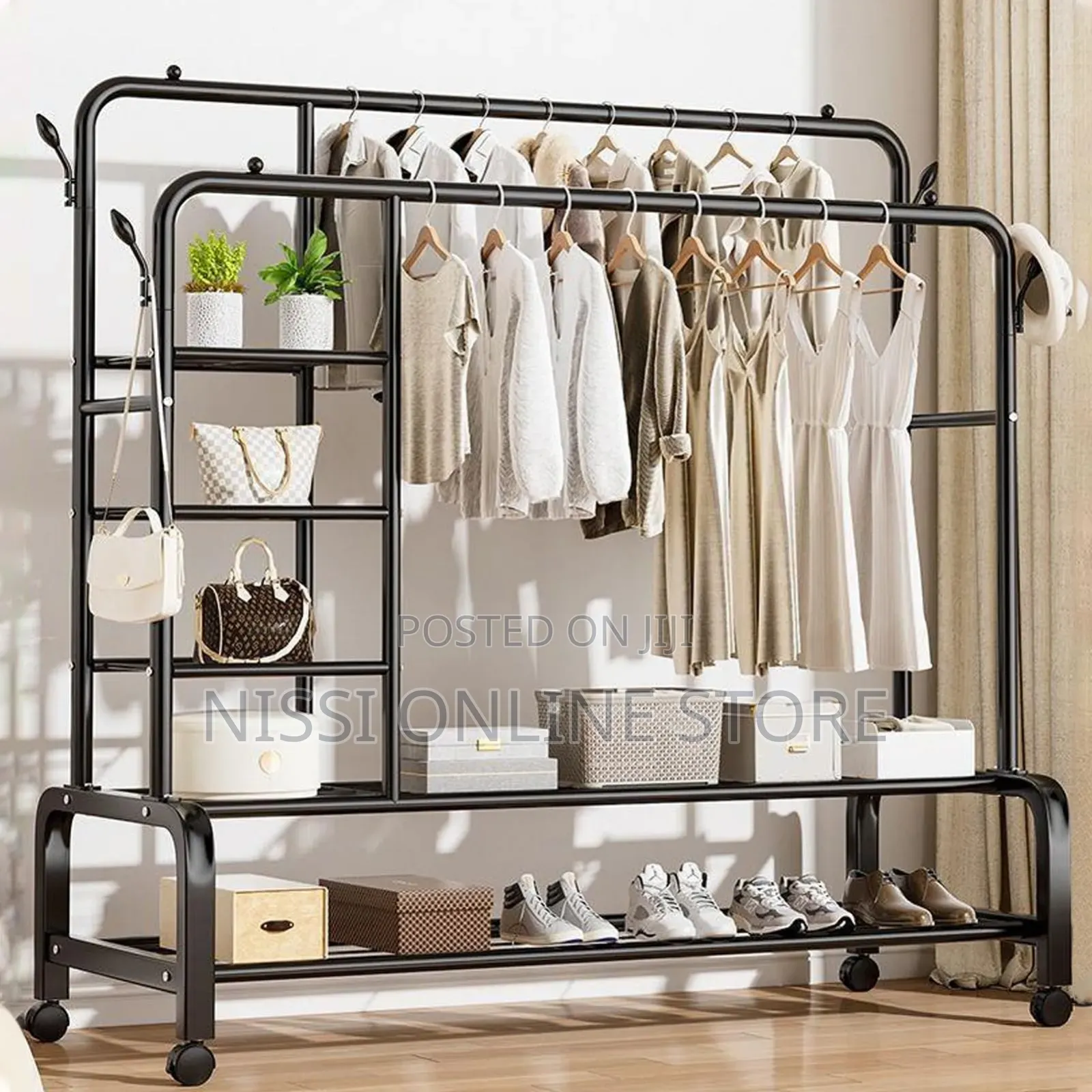 Multipurpose Clothes Hanging Rack