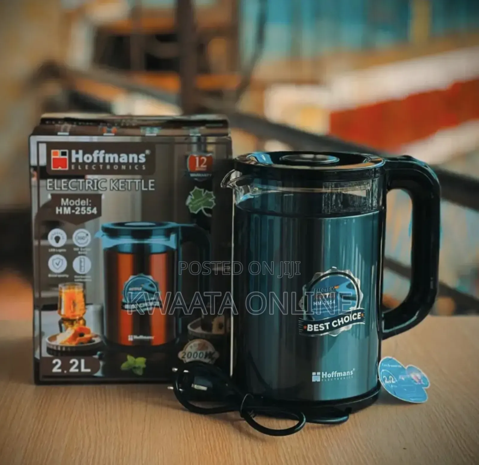 2.2l Hoffmans Electric Kettle Hm-2554