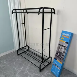 New Double Rod Clothing Garment Rack