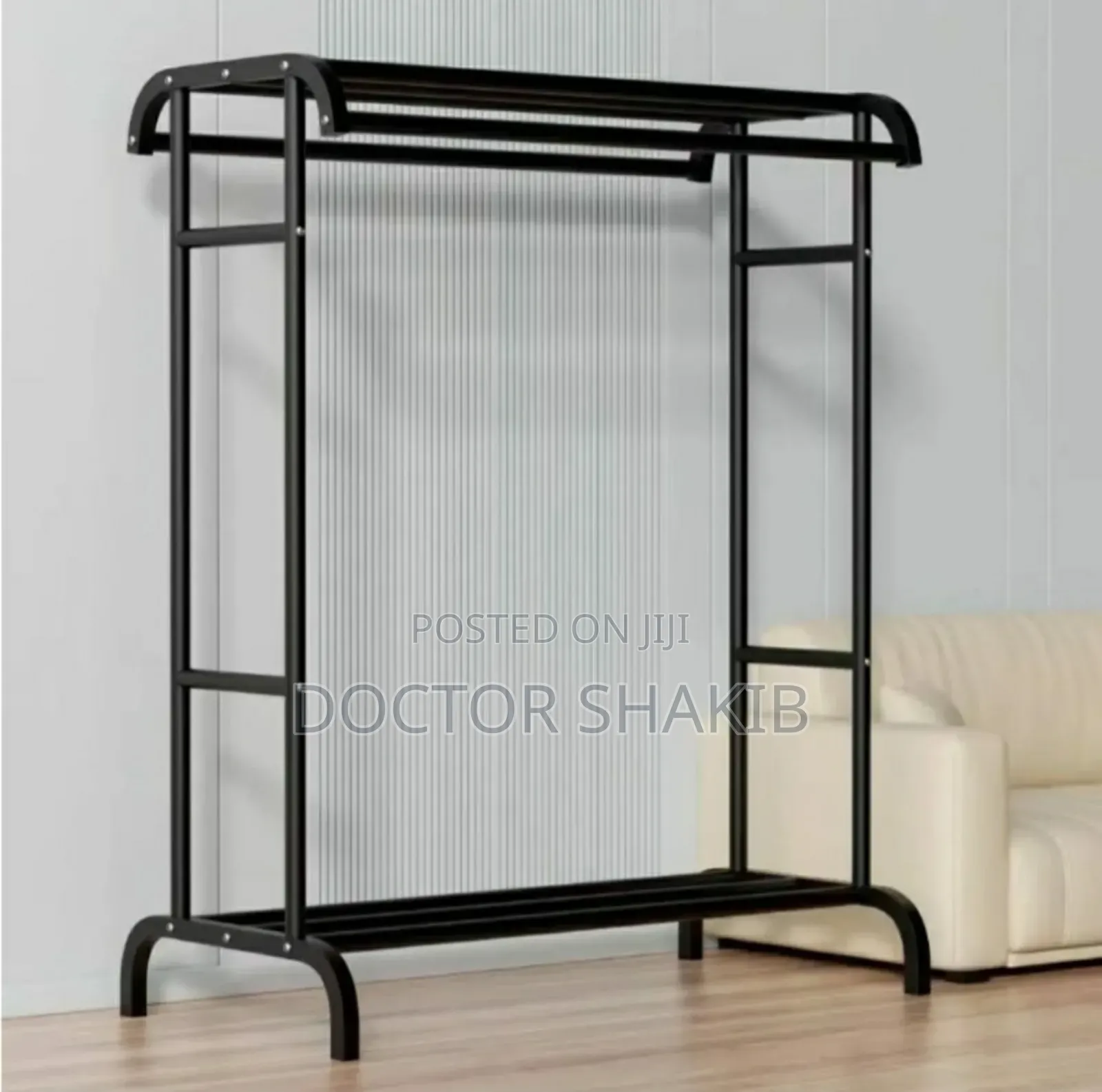 Strong Double Rod Clothing Garment Rack