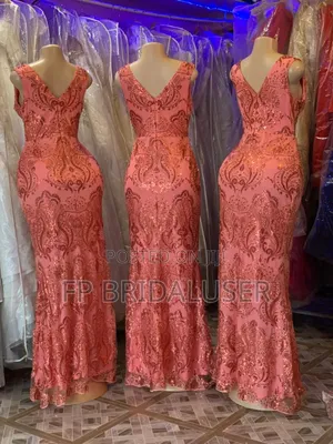 Bridesmaids Dresses Dark Peach X 6pcs
