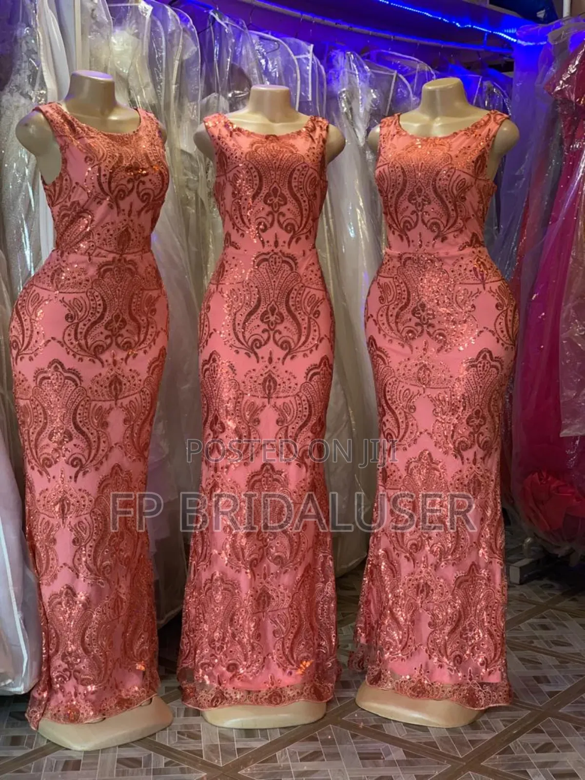 Bridesmaids Dresses Dark Peach X 6pcs