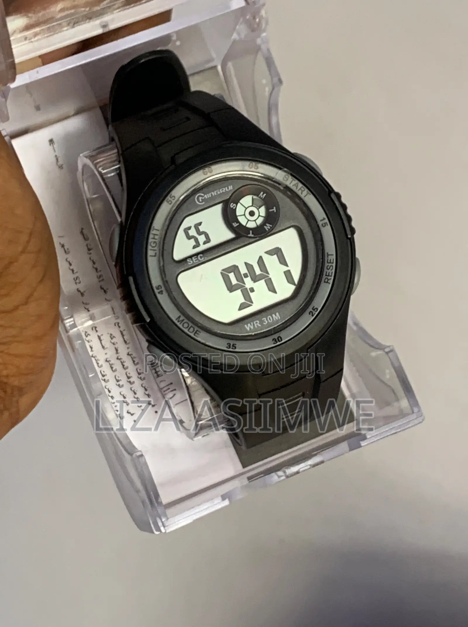 Black Sports Water Resistant Kids Watches
