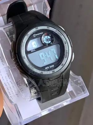 Black Sports Water Resistant Kids Watches