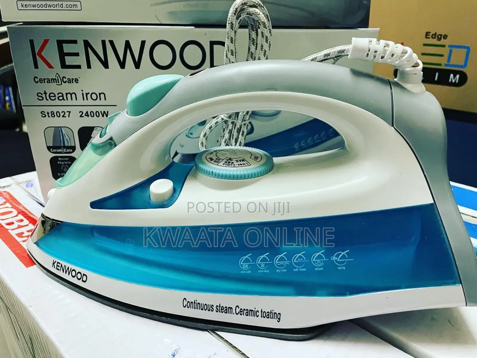 Kenwood Steam Iron St-8027 Stick Ceramic Soletape 2400w
