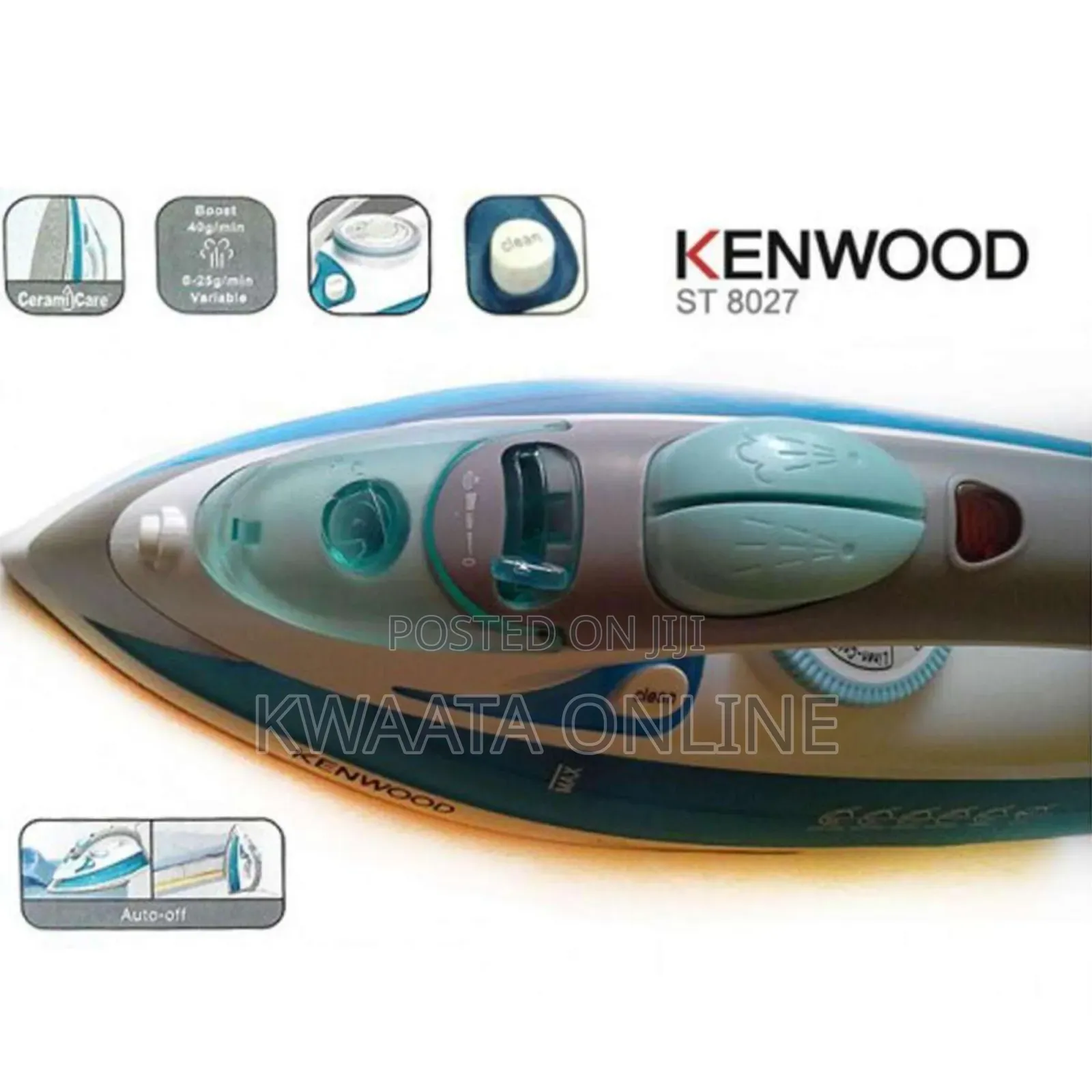 Kenwood Steam Iron St-8027 Stick Ceramic Soletape 2400w