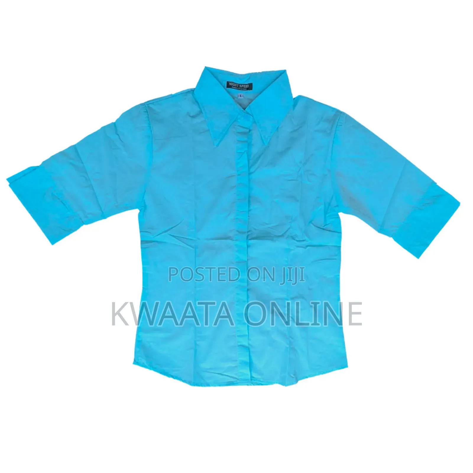 Pedo Womens 3/4 Sleeve Button Down Shirt Corporate Blouses