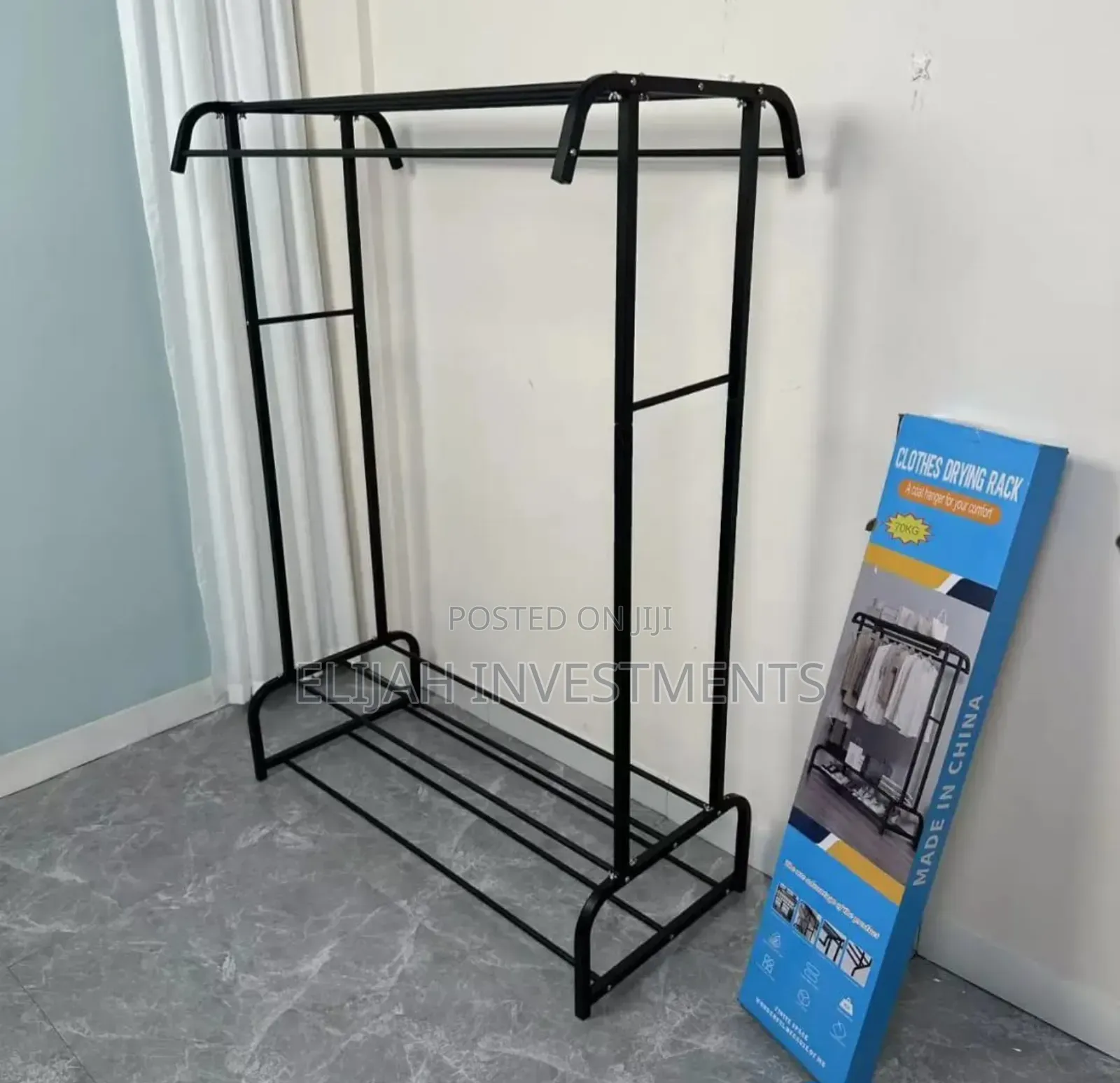 Double Rod Clothing Garment Rack