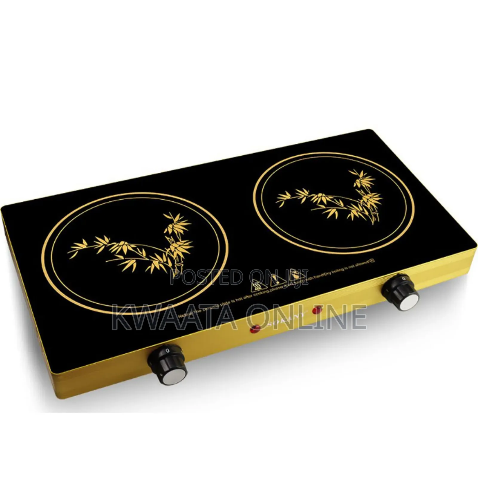 Sokany Electric Double Ceramic Induction Glass Cooker-1200w