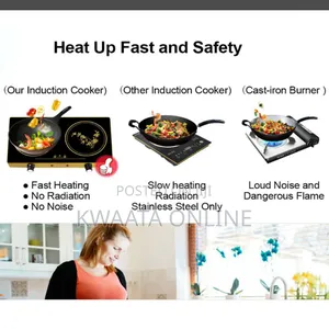 Sokany Induction Cooker Ceramic Double Burner Glass Hotplate-1200w