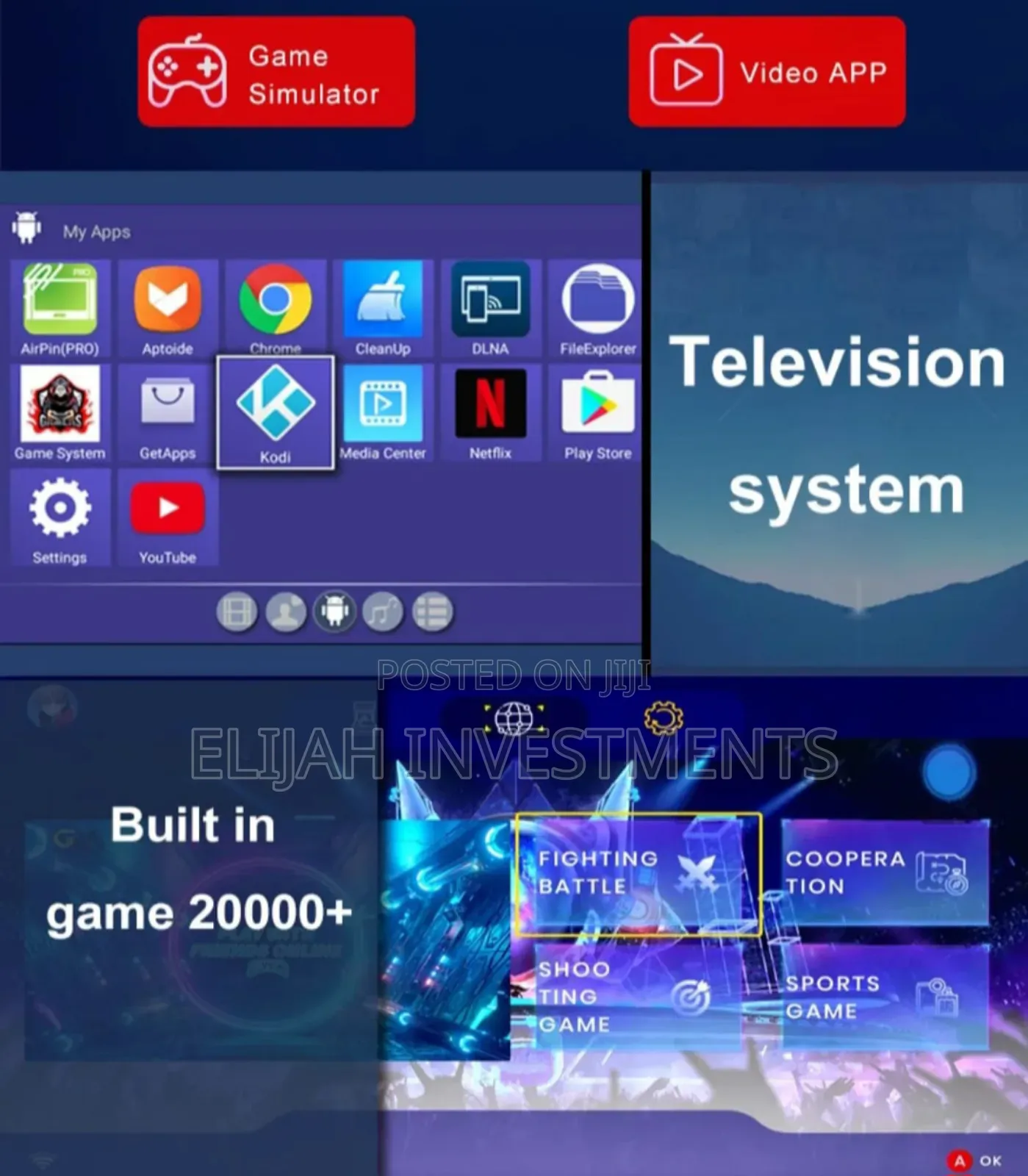 2in1 X5 Android Tv Box and Game Console