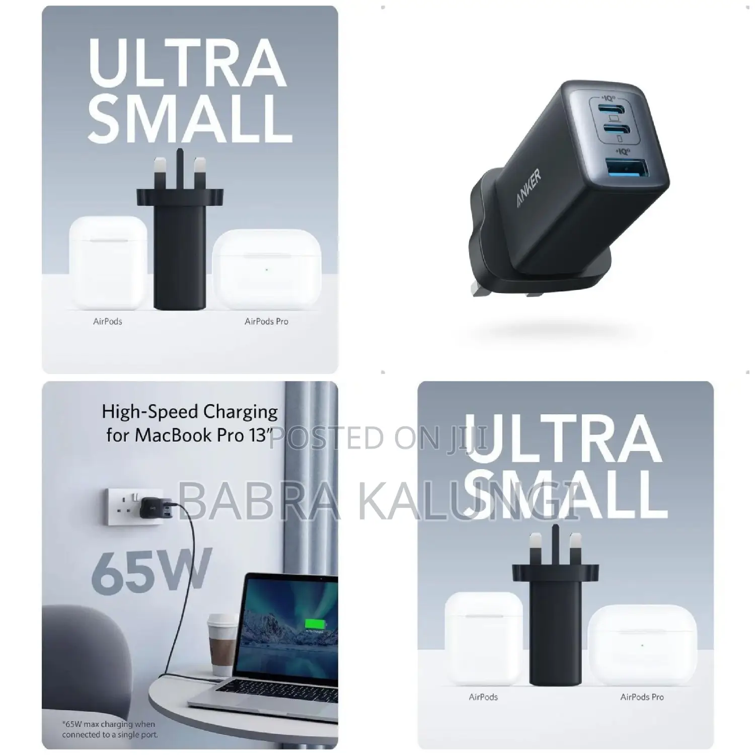 Anker Highh Speed 65w Gan Charger