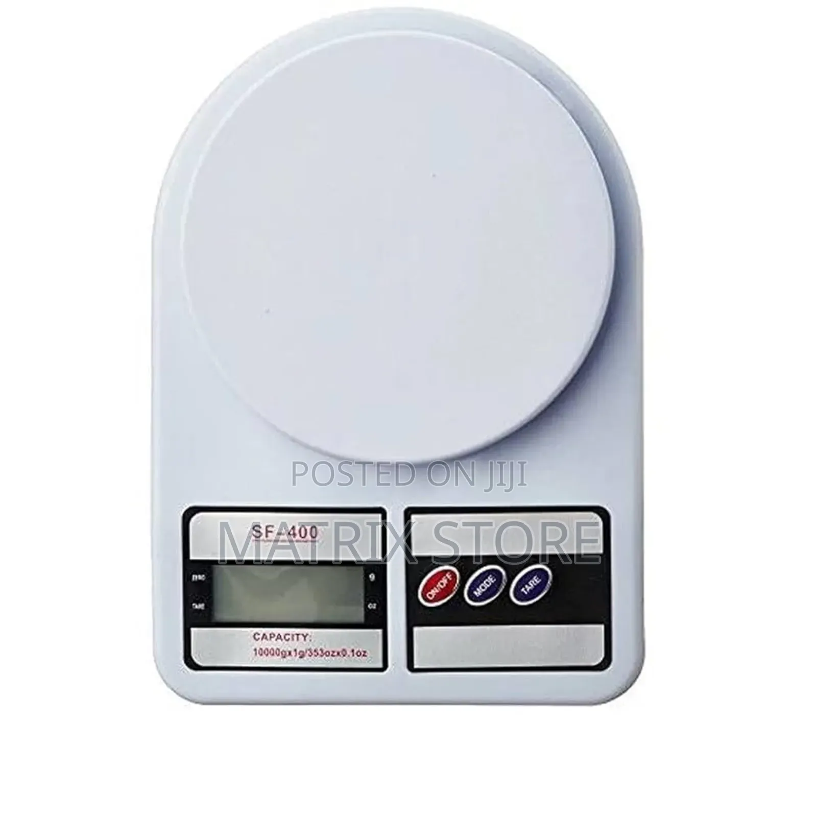 10kg Digital Kitchen Weighing Scale / Balance - White