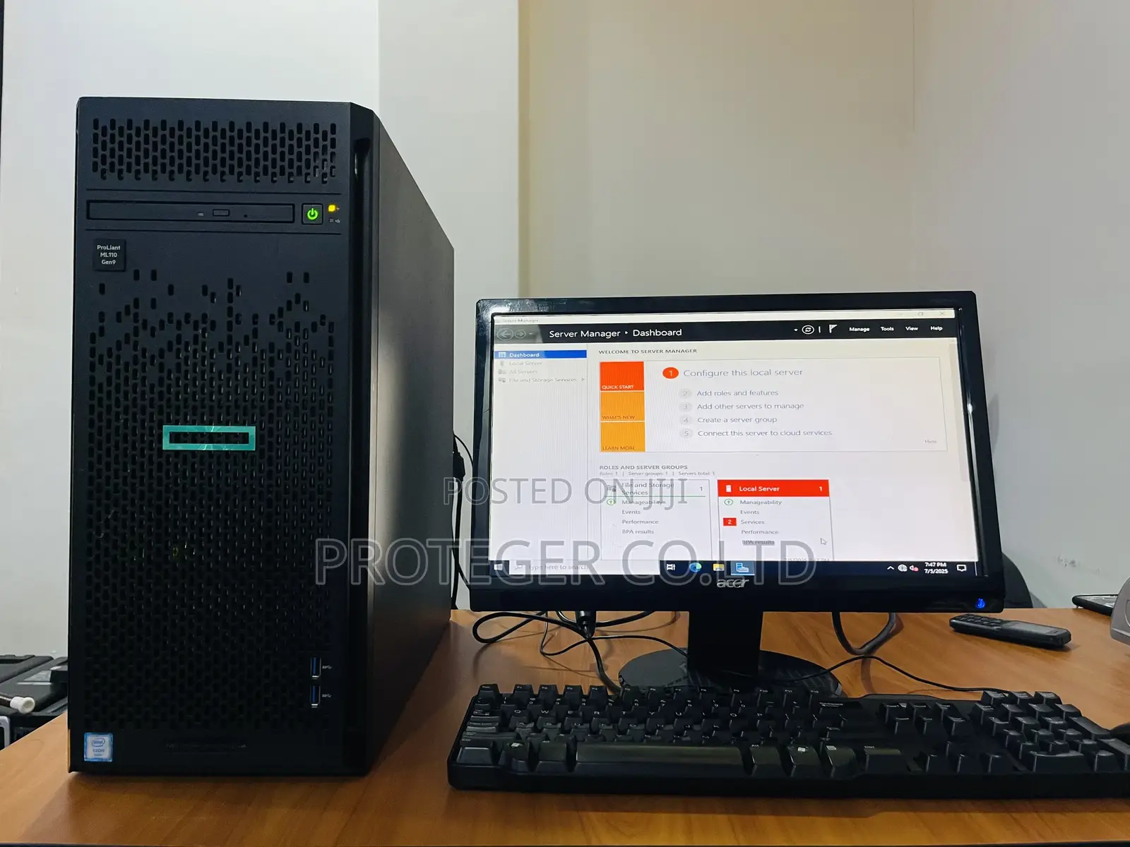 Server HP ProLiant ML 16GB Intel Xeon HDD+SSD 1T