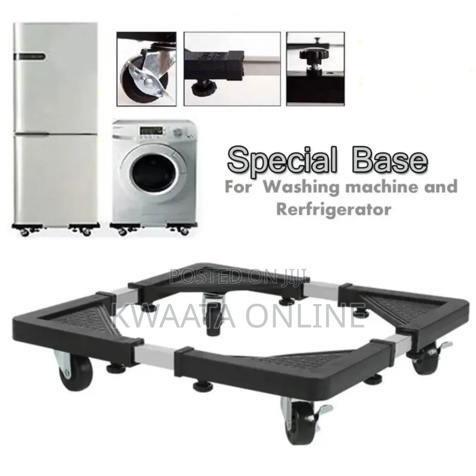 Movable Base Stand Universal Roller for Fridge, Washing Machine