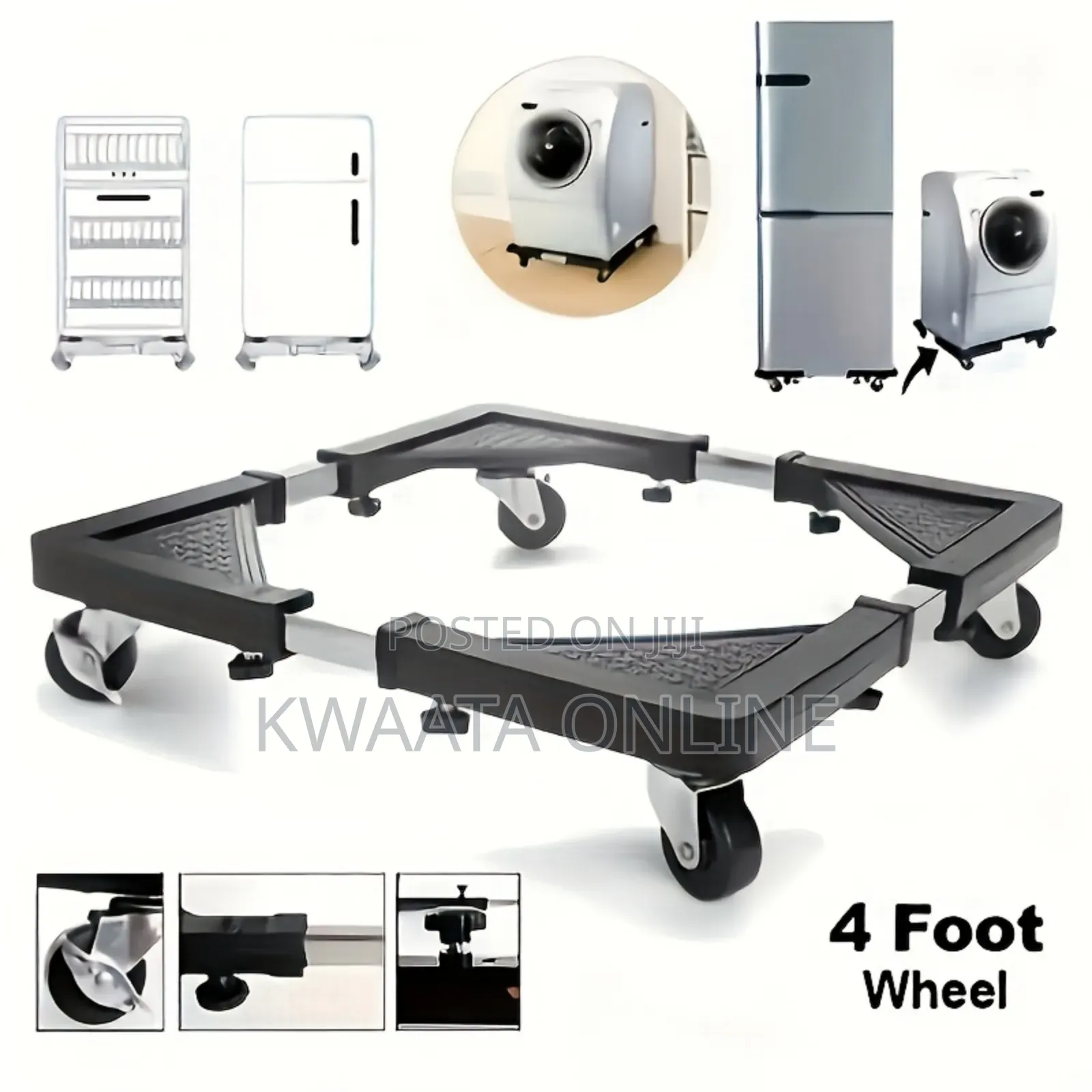 Movable Base Stand Universal Roller for Fridge, Washing Machine