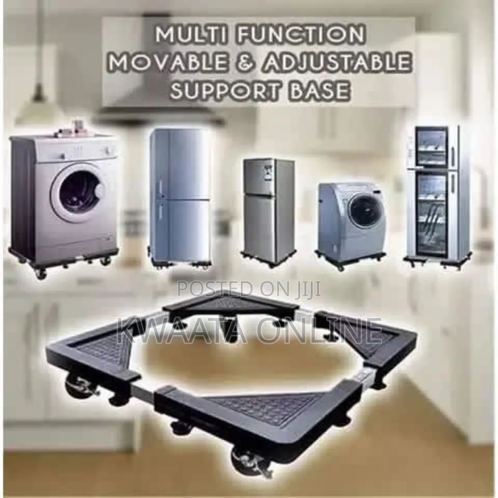 Movable Base Stand Roller for Washing Machine, Refrigerator