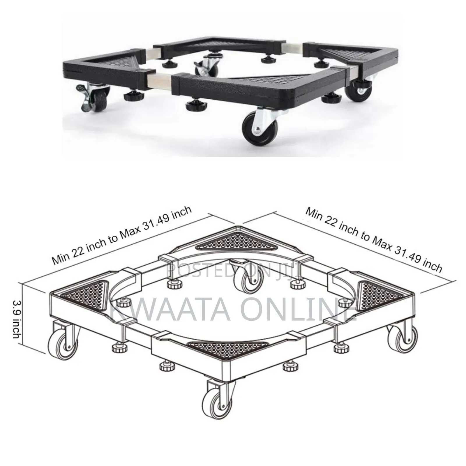 Movable Base Stand Roller for Washing Machine, Refrigerator