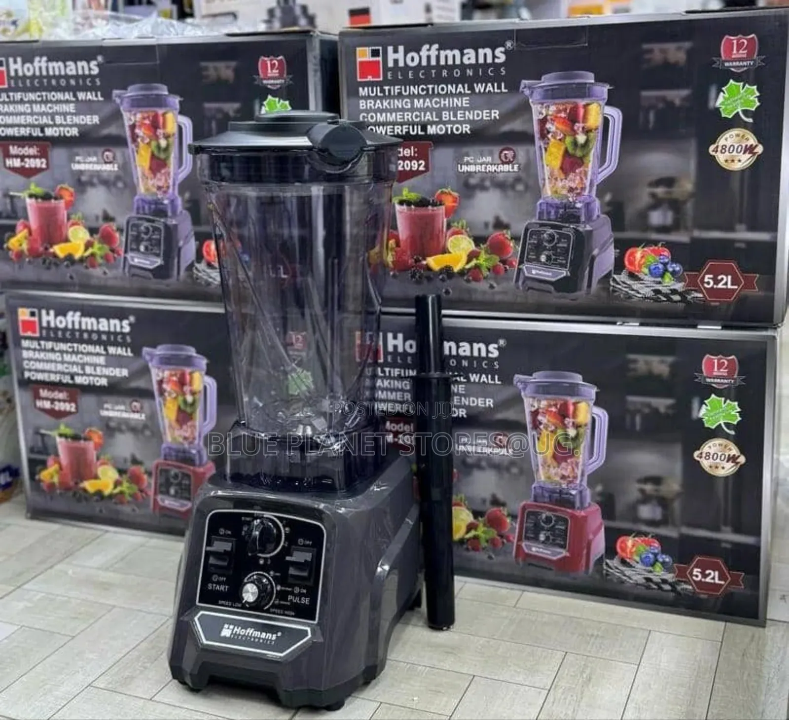 Hoffmans 5.2l Commercial Powerful Blender \\ 4800w \ Hm-2092