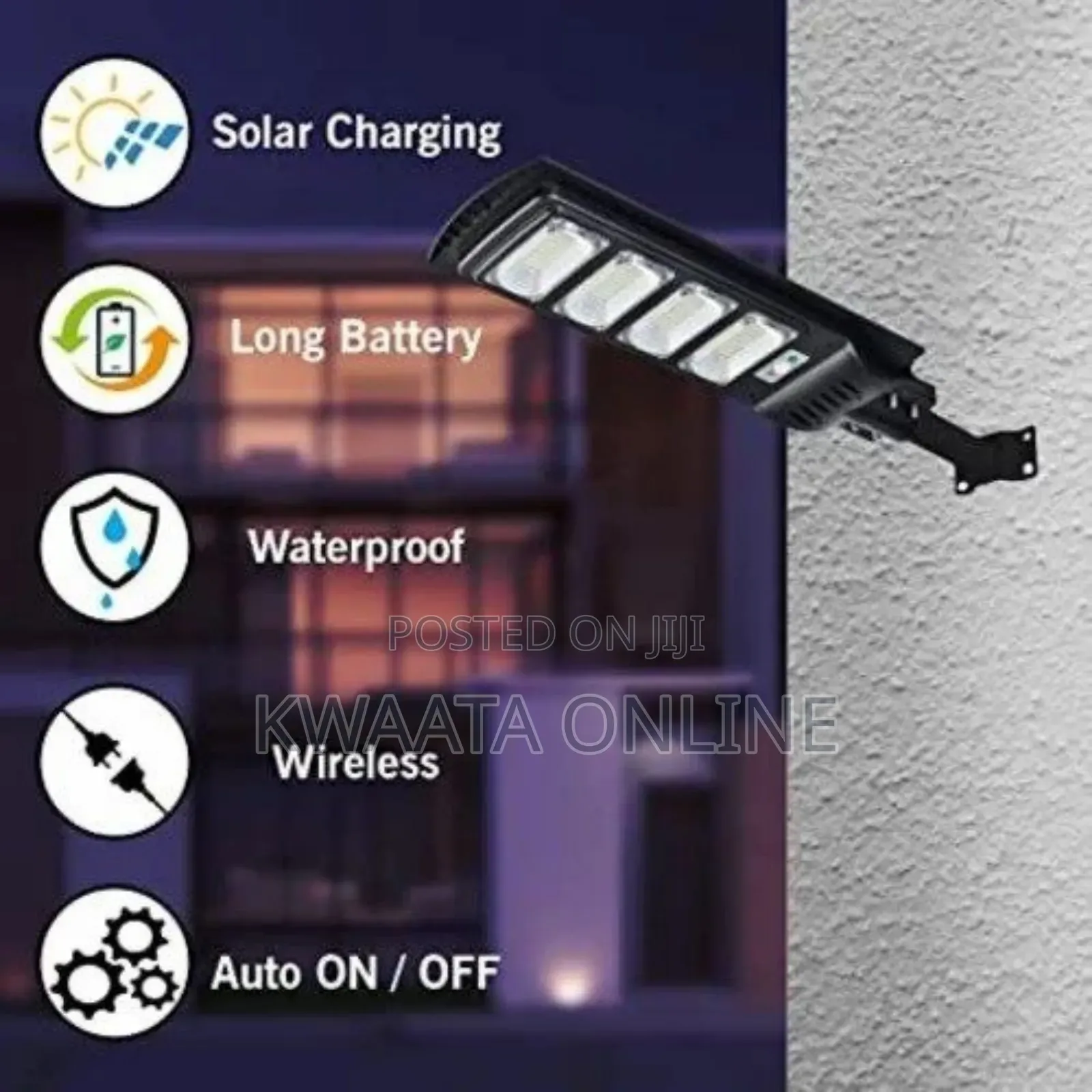 150w Outdoor Ip66 Waterproof Security Solar Street Light