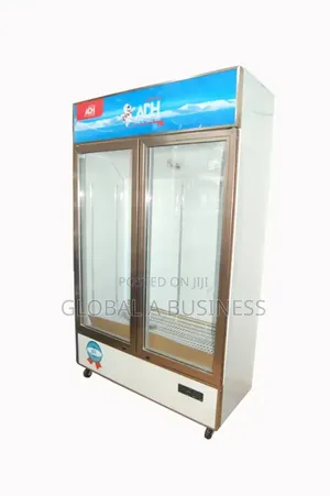 Adh 655l 2 Door Display Refrigerator – White