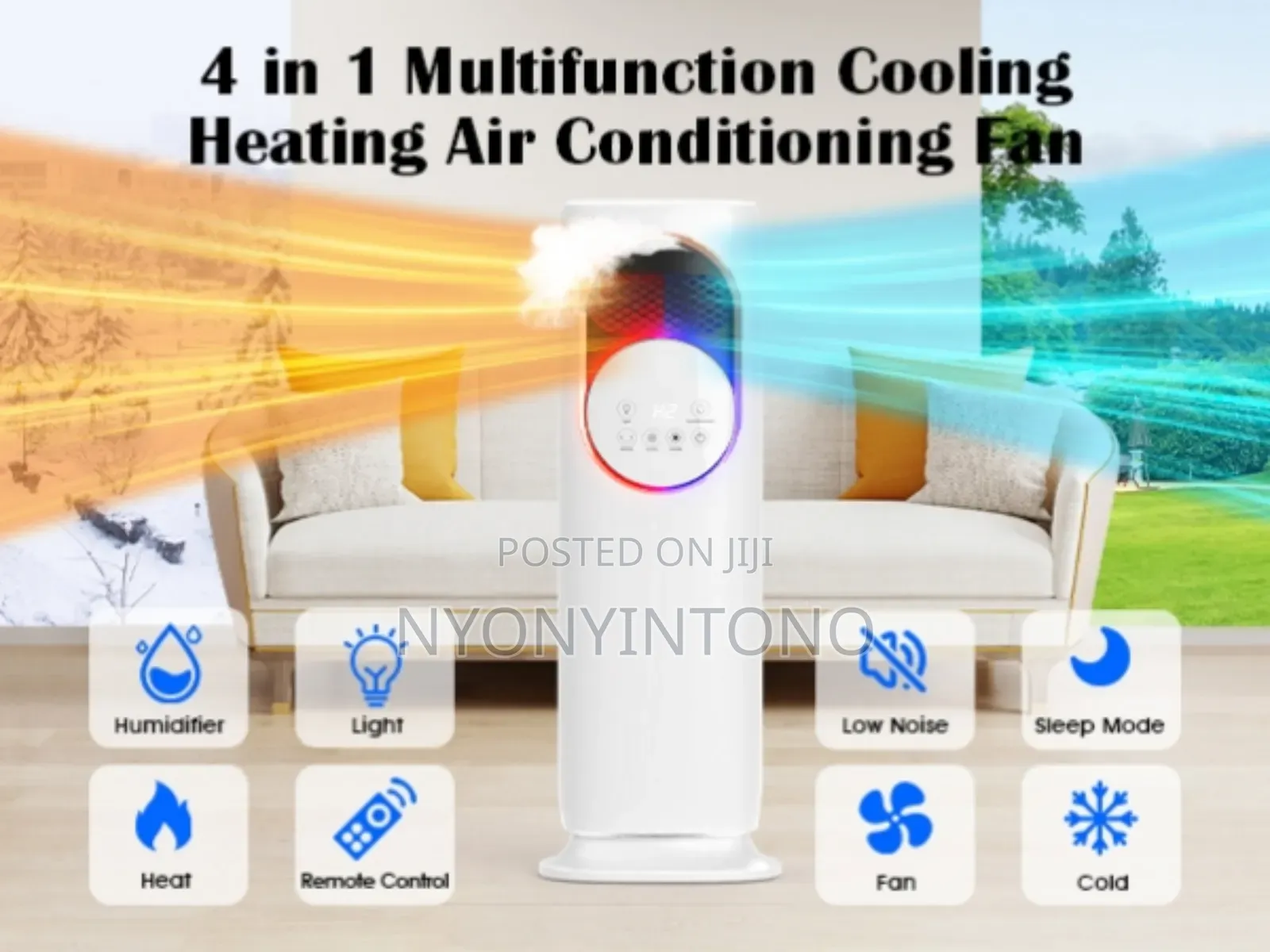 Top-Quality 4 in 1 Tower Fan Can Heat and Cool Room