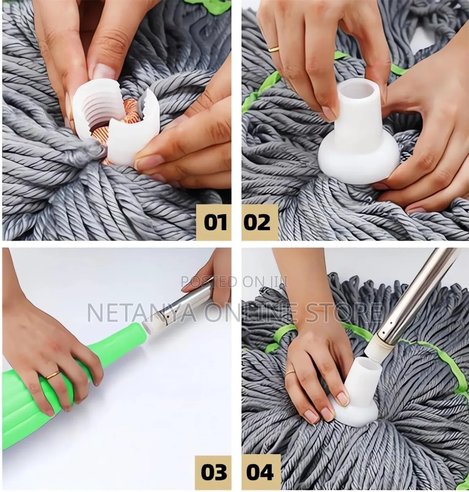 2in1 Self Wringing Twist Mop