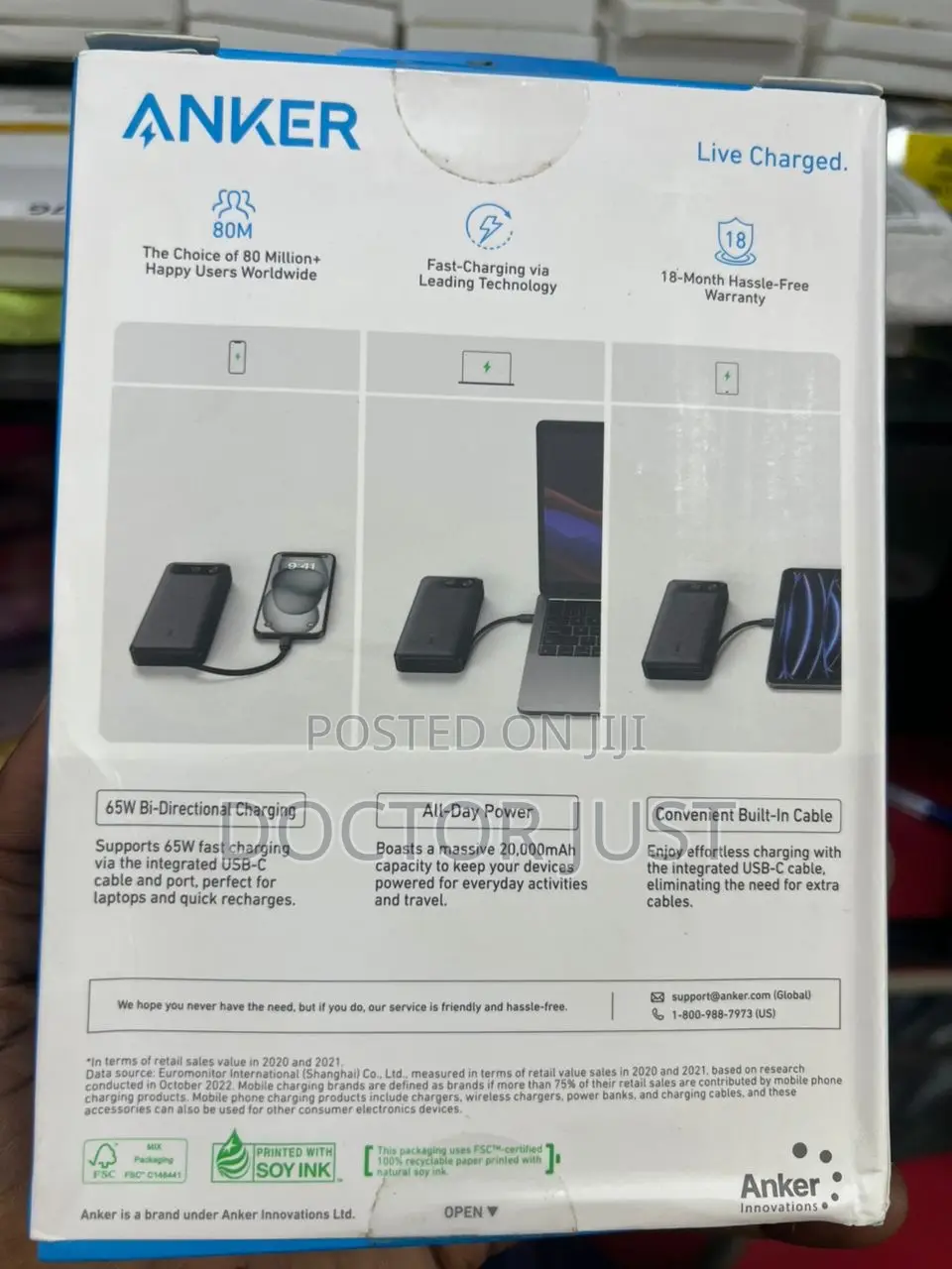 20,000mah Anker Power Bank