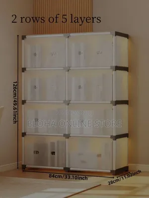 Reinforced Multi-Tier Floor-Standing Bookshelf Storage Rack
