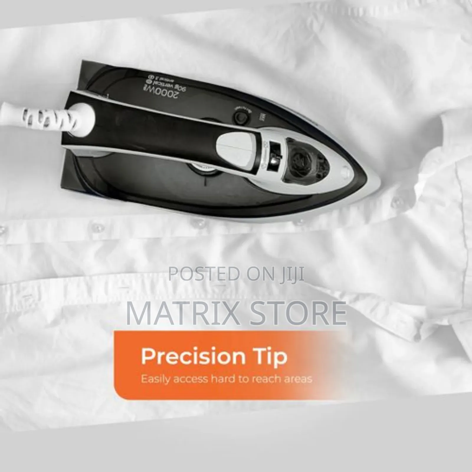 Geepas Ceramic Steam Iron For Wet/Dry Crease Free Ironing