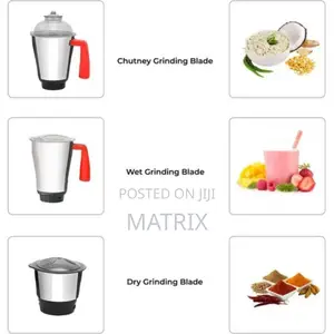 3-in-1 Mixer Grinder With Stainless Steel Jars Blades