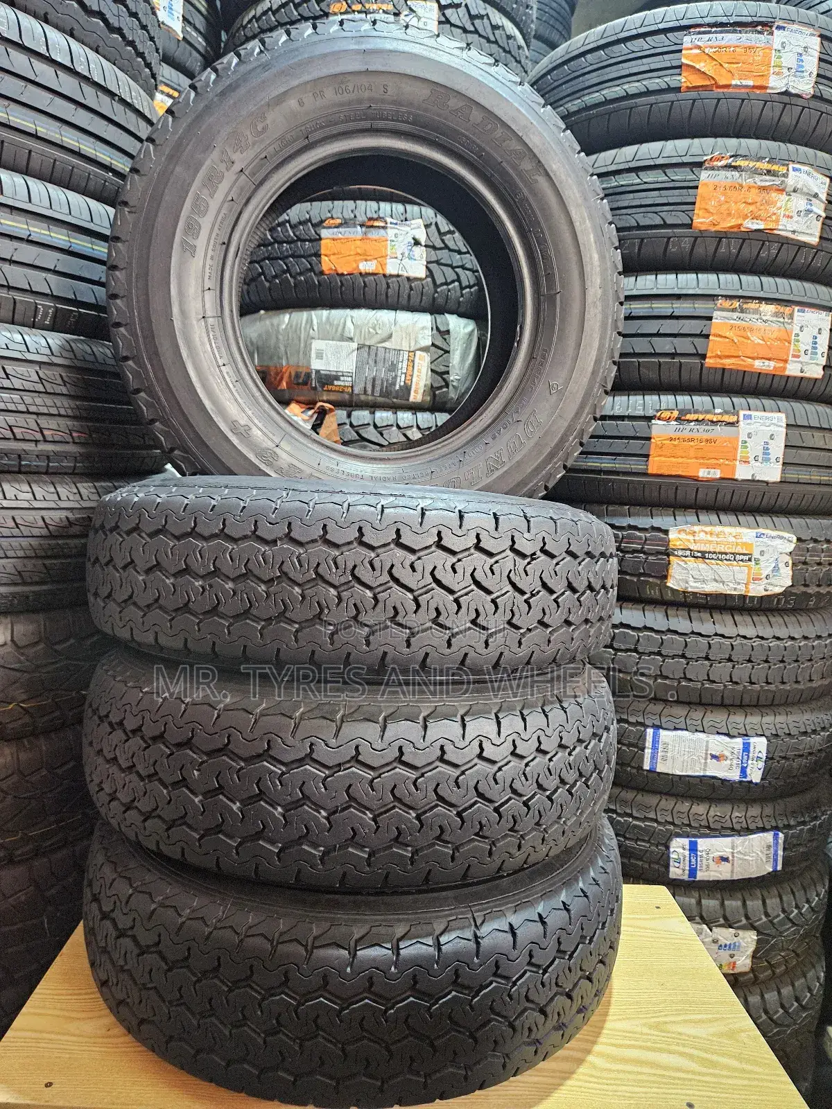 195r14c Dunlop Tires WTH Out Strok a Stronger Than WTH Strok