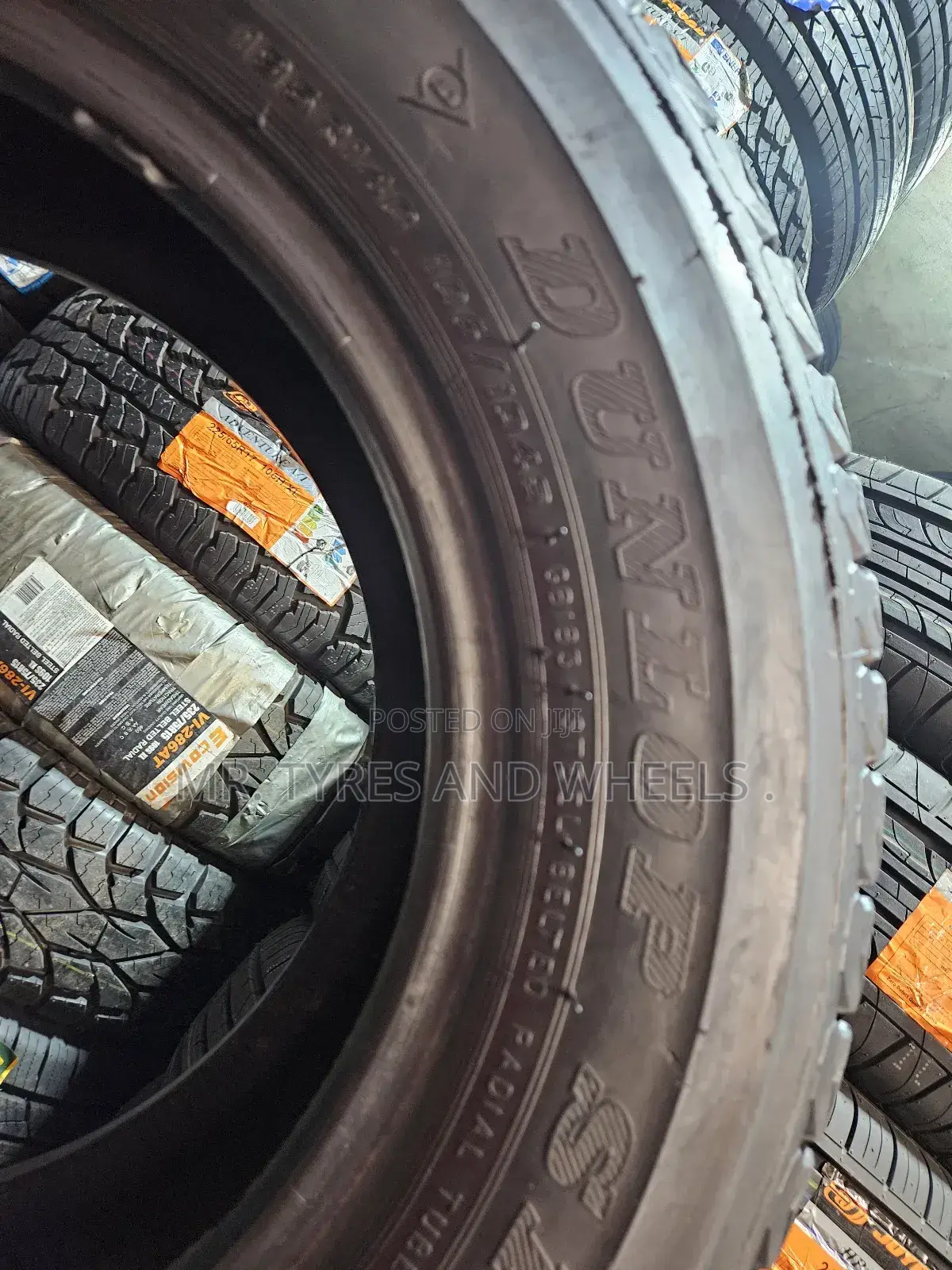 195r14c Dunlop Tires WTH Out Strok a Stronger Than WTH Strok
