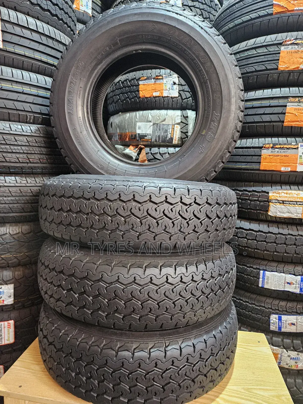195r14c Dunlop Tires WTH Out Strok a Stronger Than WTH Strok