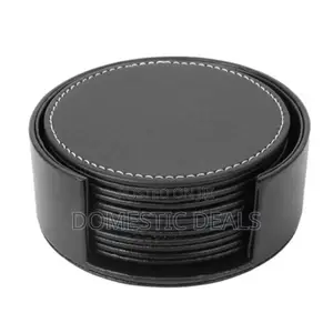 Leather Drink Table Coasters - Round