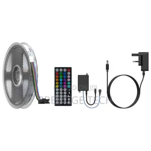 Porodo Sound Reactive Rgb Strip Light Strip 5m 44 Key Remote