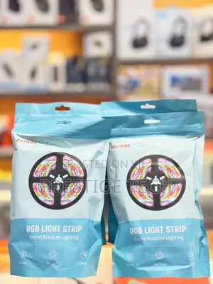 Porodo Sound Reactive Rgb Strip Light Strip 5m 44 Key Remote