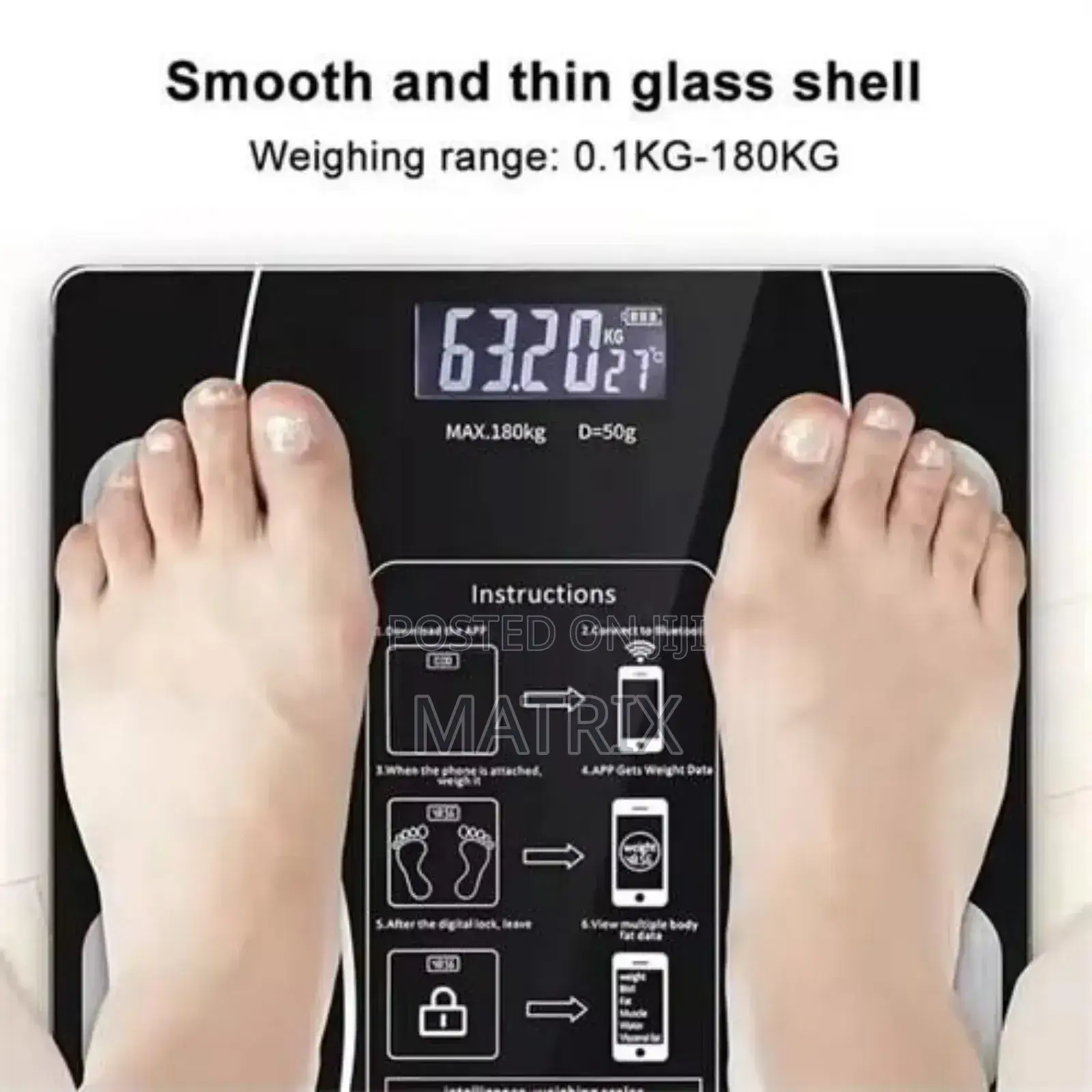 Smart Digital Body Weight Scales Wireless Led