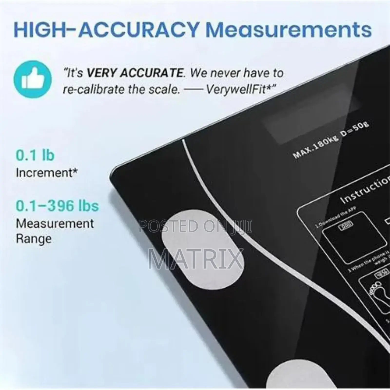 Smart Digital Body Weight Scales Wireless Led