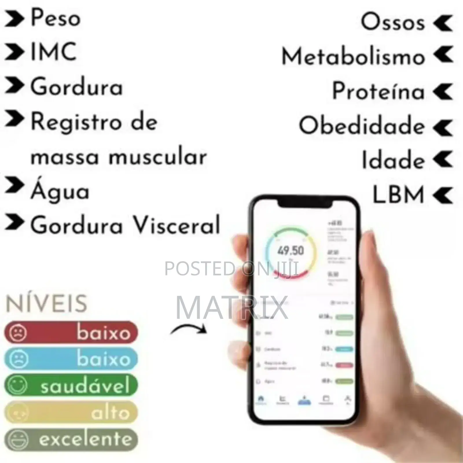Smart Digital Body Weight Scales Wireless Led