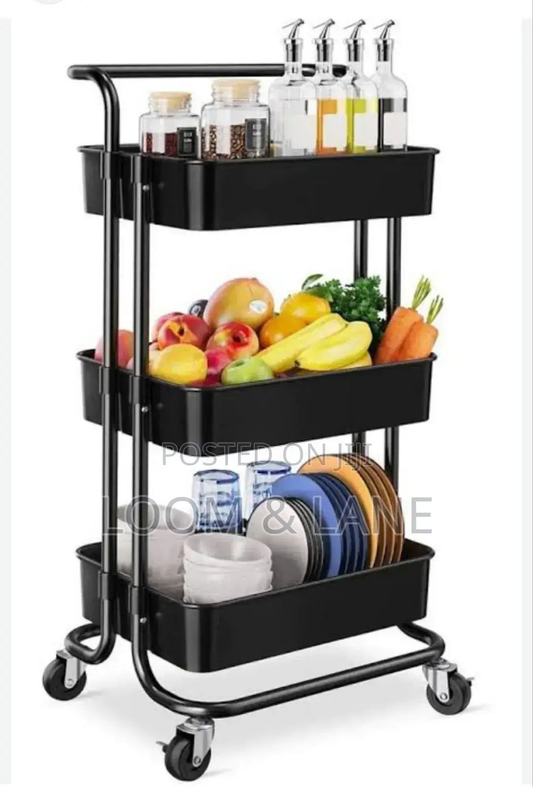 Kitchen Multipurpose 3 Tier Storage Cart
