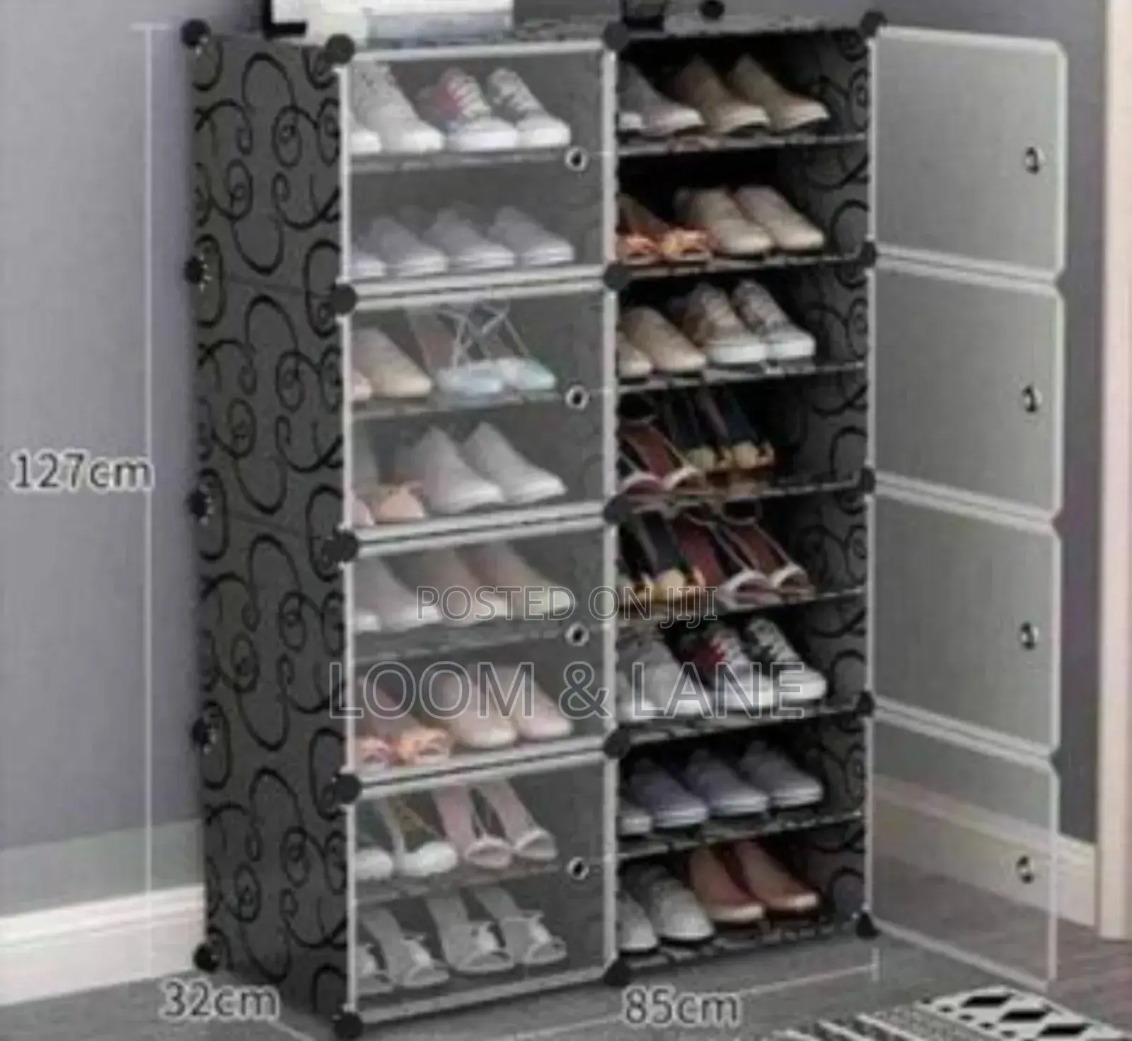 8 Door Plastic Shoe Rack