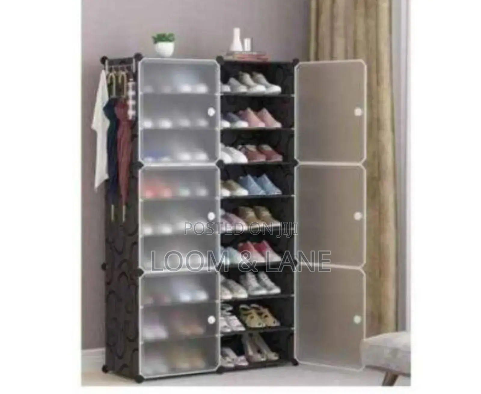 8 Door Plastic Shoe Rack