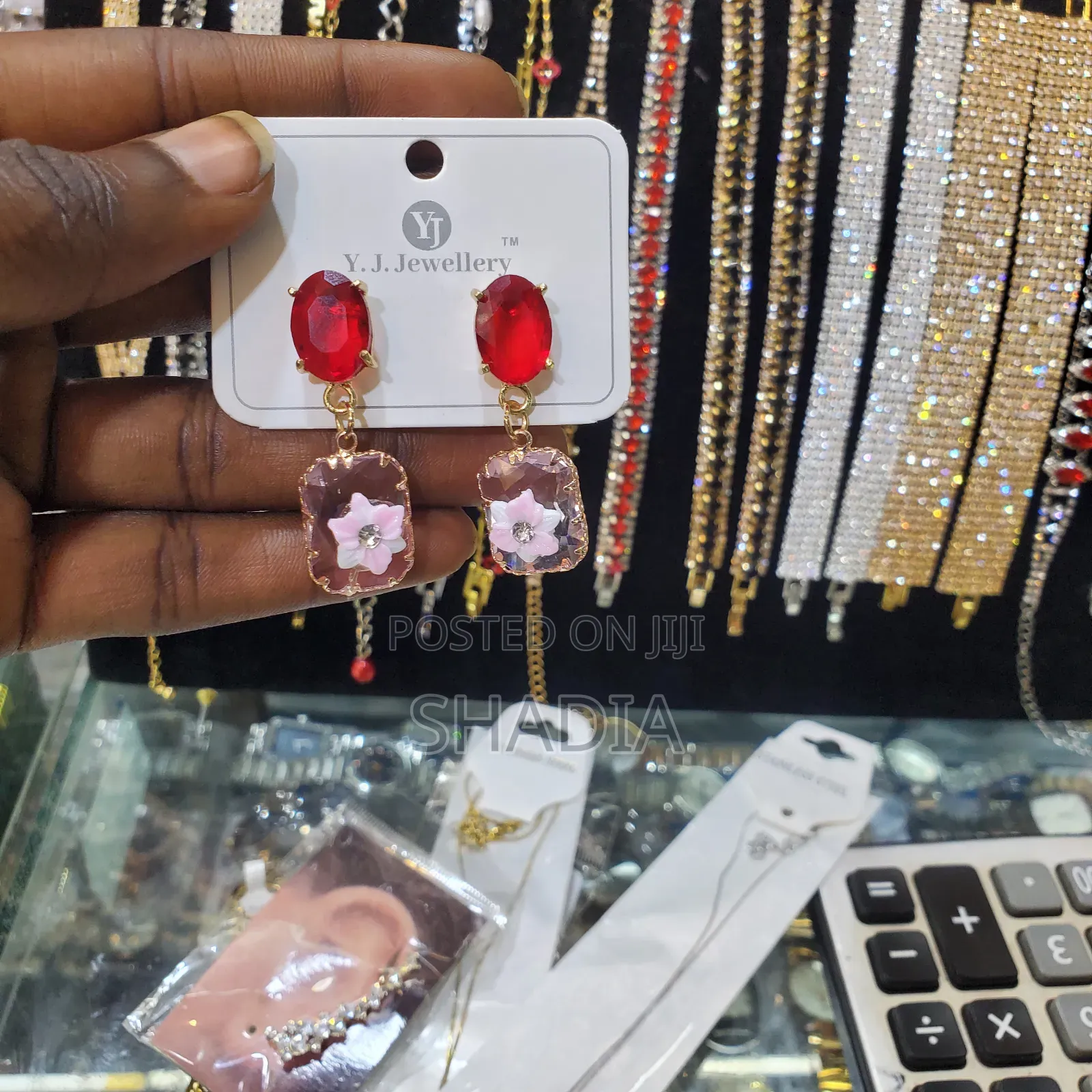 Earings, Necklaces, Rings and Pins