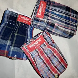 Photo - Yarrison Set of 3, Mens Boxer Shorts Underwear- All Checked