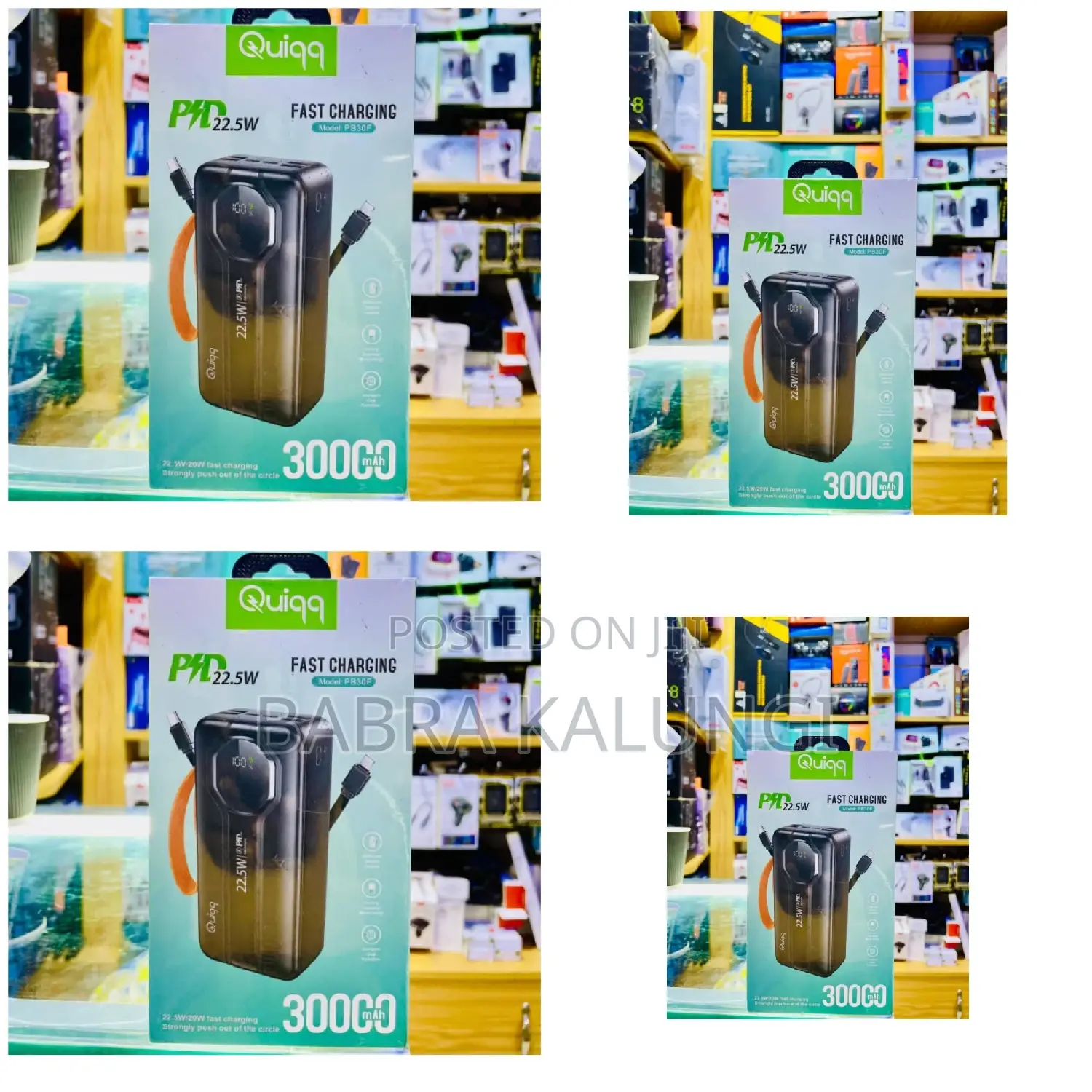 Quiqq Powerbank With Fast Charging 30000mah