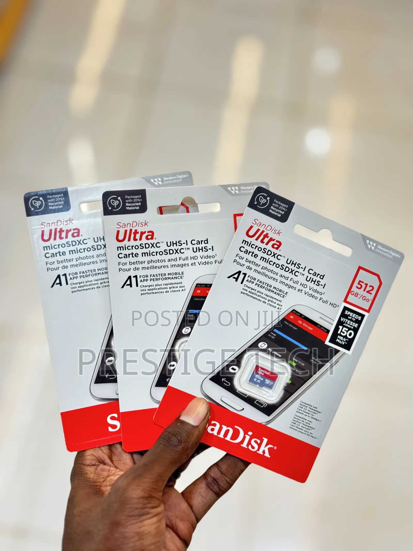 Sandisk 512gb Memory Card Extreme Microsd Uhs 150 Mb/S