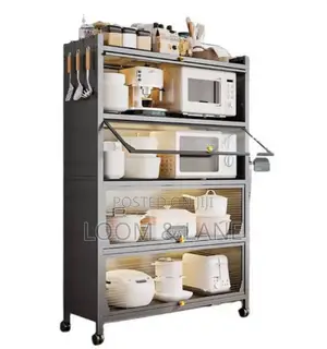 Kitchen Floor-Standing Multi-Layer Storage Rack