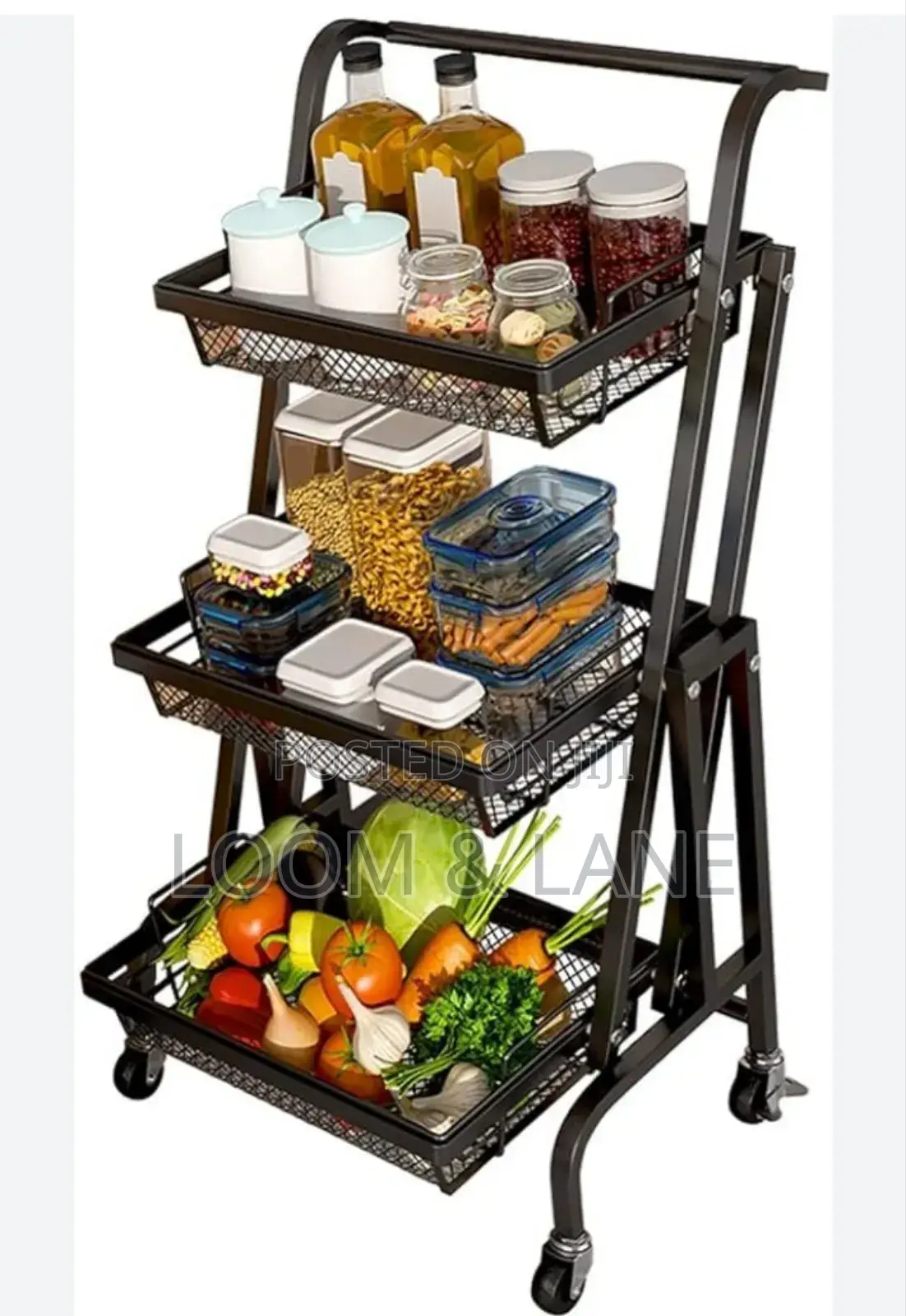Metal Utility Rolling Trolley